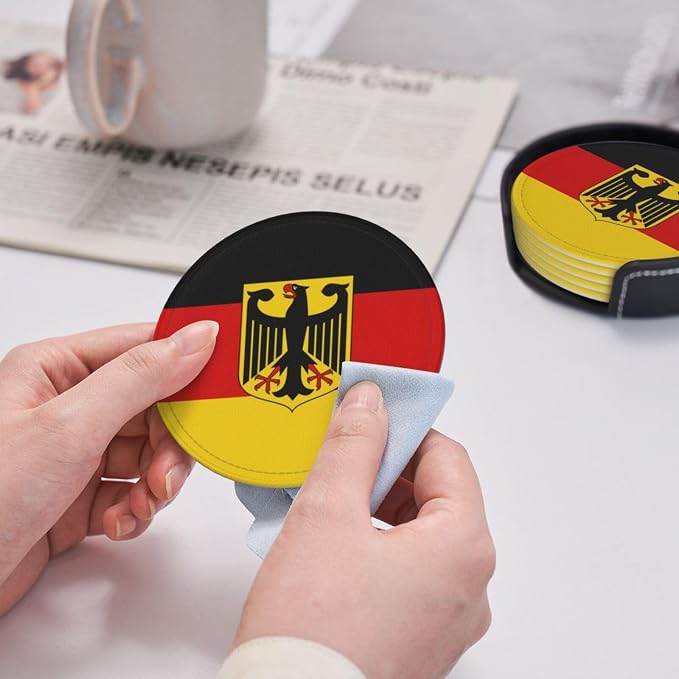 Germany Flag Coasters for Drinks - Image 5