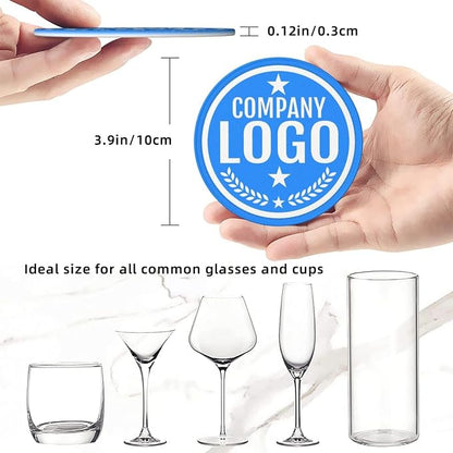 Custom Leather Coasters with Logo - Image 8