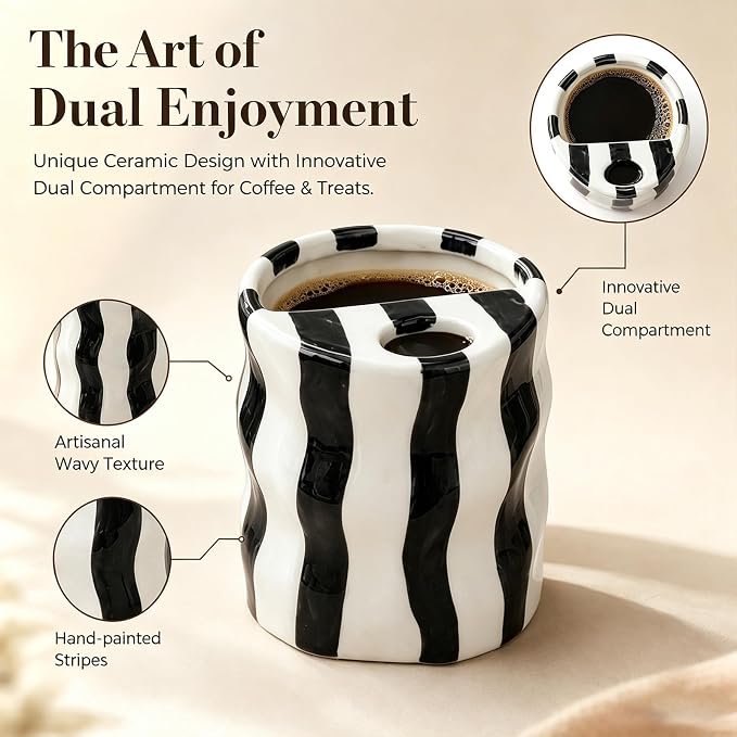 Espresso Cups Ceramic Coffee Mug Series European Striped Dot Coffee Cup And - Image 3