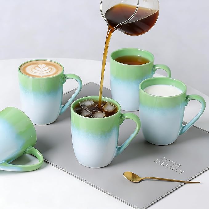 MONITO 17oz Ceramic Coffee Mugs Set of 6, Dishwasher&Microwave Safe, Reactive - Image 9
