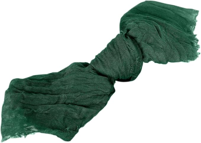 Efavormart 5 Pack 24"x19" Hunter Emerald Green Matte Gauze Cheesecloth Napkins - Image 7