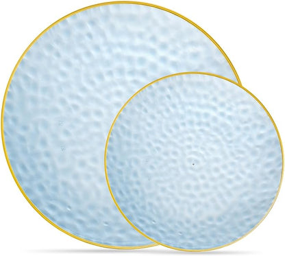 PLASTICPRO 128 Piece Combo Plates Set includes 64-7'' inch Plates & 64-10'' by PLASTICPRO