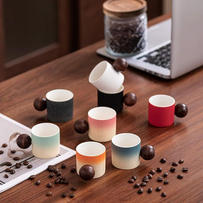 Ceramic Mini Espresso Cups Demitasse Cups - Image 6
