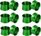 ITOS365 Green Napkin Rings Set of 12, Handmade Hammered Metal Napkin Ring by ITOS365