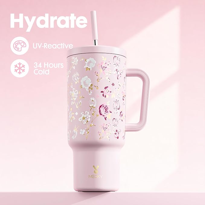 Meoky UV Color-Changing Tumbler: 40 oz Tumbler - Image 3
