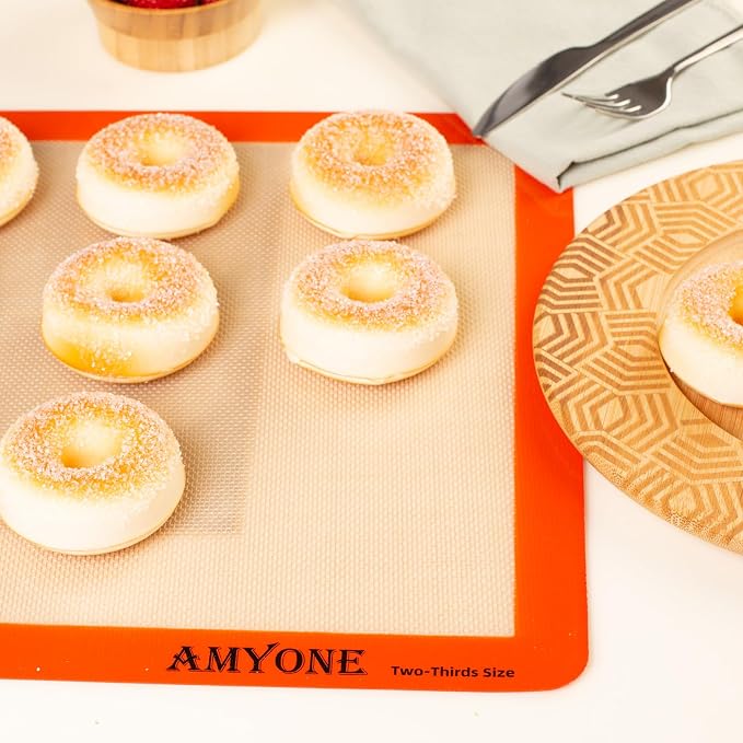 AMYONE Silicone Baking Mat for 2/3 Size Sheet Pan, 15x21" Big | Food Grade - Image 5
