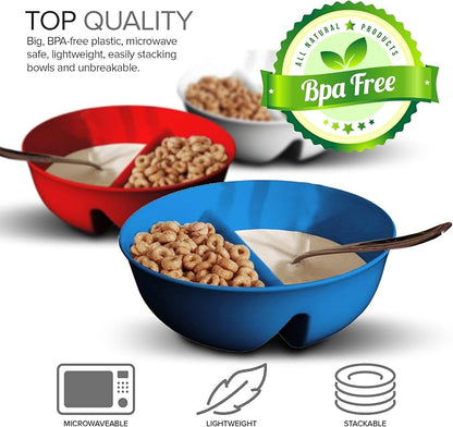 Just Solutions Crunch Anti-Soggy Cereal Bowl - Image 4