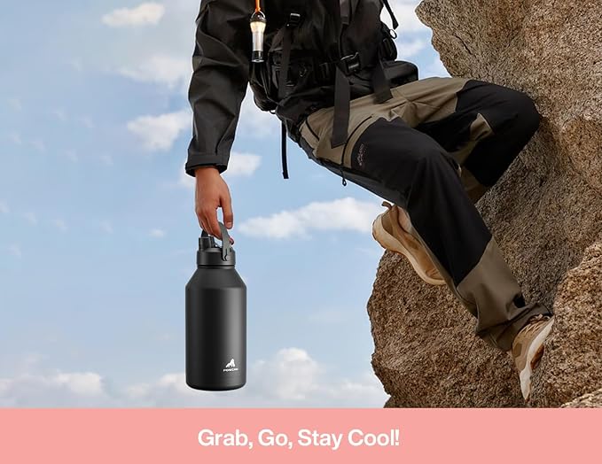 POWCAN 64 oz Insulated Water Bottle - Image 6