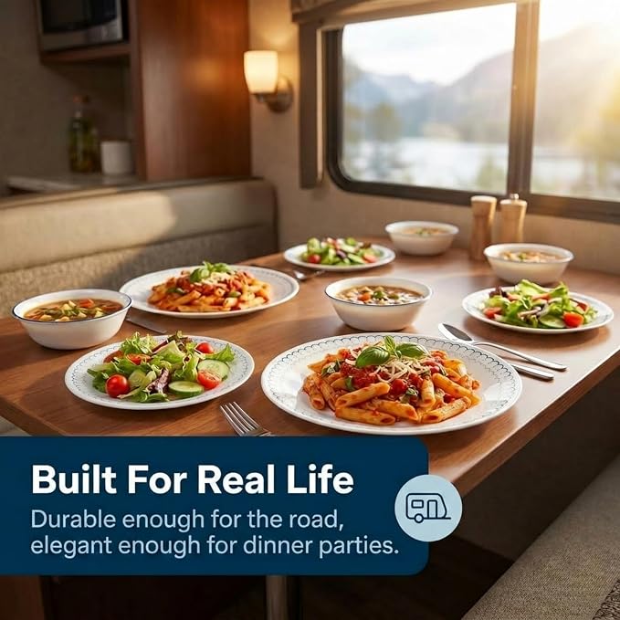 Corelle 18-Piece Dinnerware Set Service - Image 3