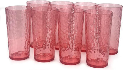 Yalin 24-Ounce Plastic Tumbler Acrylic Drinking Glasses, Reusable Plastic Cups by Yalin