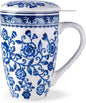 AmorArc Tea Cup With Infuser and Lid, 18oz Loose Leaf Tea Mug With Steeper | by AmorArc