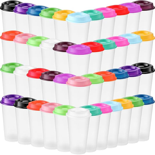 Honeydak 45 Pack 16 oz Reusable Coffee Cups by Honeydak