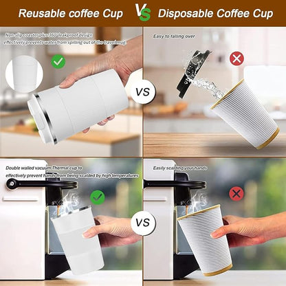 Insulated Travel Coffee Mug, Stainless Steel Coffee Cup - Image 5