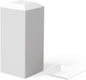 Exquisite Mini Disposable Appetizer Plates - 100 Pack 2.95" x 2.95" White Plastic Dessert Plates - Elegant Design for Weddings, Birthdays, and Formal Parties - Stackable and Convenient - BPA Free