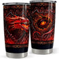 SANDJEST Dragon Tumbler 20oz Stainless Steel Insulated Coffee Travel Mug Cup by SANDJEST