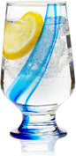 Libbey Blue Ribbon Goblet Glasses, Artisan Inspired, Durable Water Goblets Set by Libbey