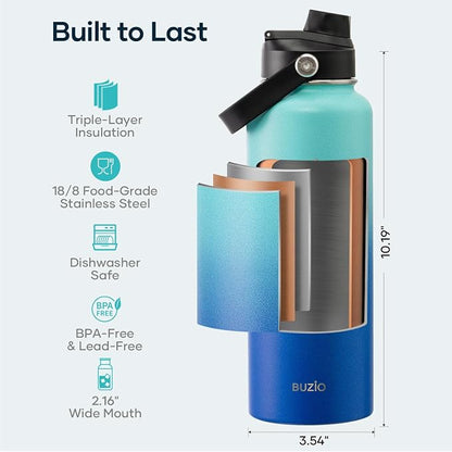 BUZIO Triple Wall Vacuum Water Bottle - Image 4