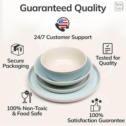 32 Piece Stoneware Dinnerware Set - Image 8