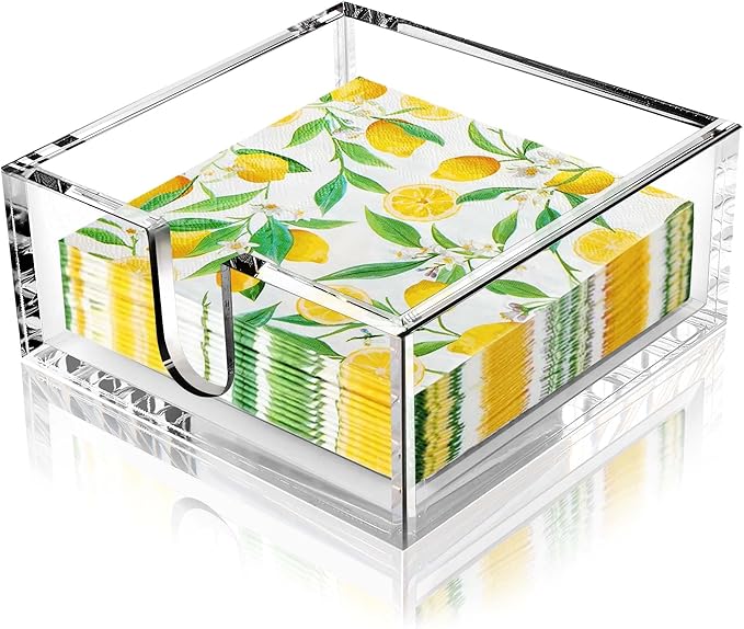 LotFancy Napkin Holder, Acrylic Cocktail Napkin Holder by LotFancy