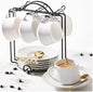 Lareina 3-Ounce Porcelain Espresso Cups Set of 6, Stackable Coffee Cups by Lareina