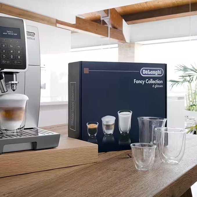 DeLonghi Coffee Connoisseur Glasses: 2 Espresso, 2 Cappuccino, 2 Latte Macchiato - Image 6