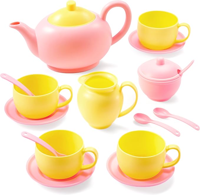 JOYIN 18PCS Pretend Tea Party Set, Mini Kitchen by JOYIN