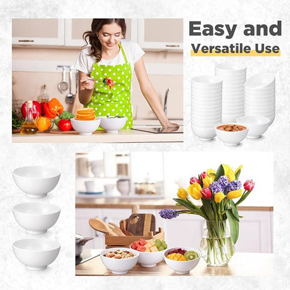 Tioncy 36 Pcs Bowls Set Unbreakable Dessert Soup Salad Bowls - Image 3