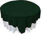 LA Linen Polyester Poplin Washable Square Tablecloth, Stain and Wrinkle Resistant Table Cover, 90 by 90-Inch, Hunter Green, (TCpop90x90_GreenHuP20)