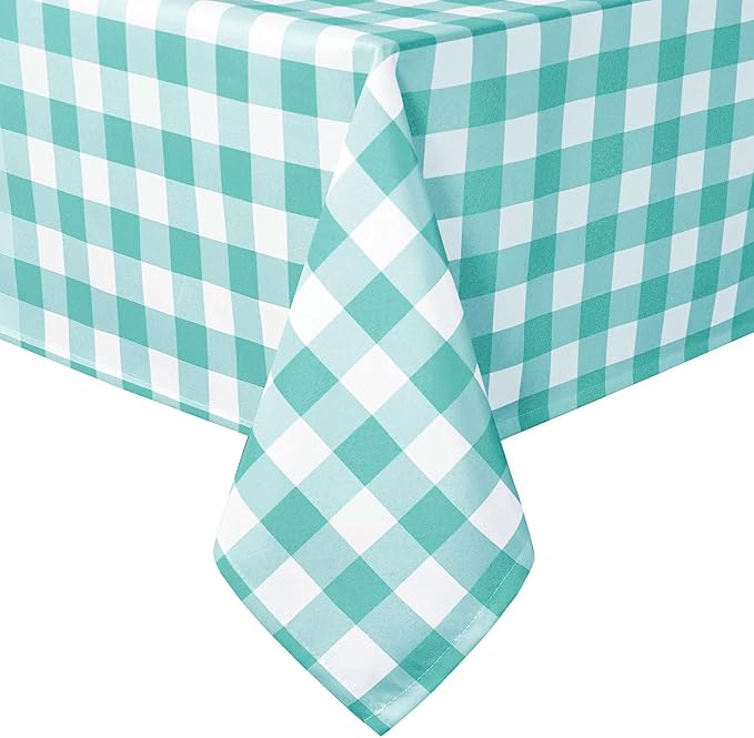 Checkered Tablecloth Rectangle, 60 x 140 Inch by Hiasan