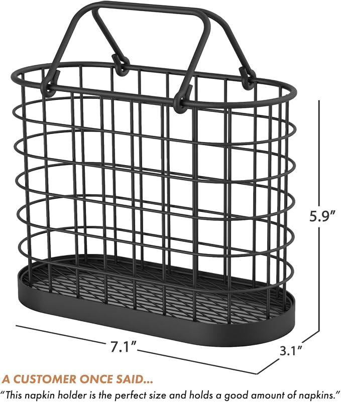Vintage Black Napkin Holder - Image 3