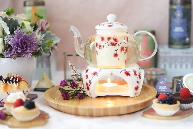 Teabloom Petite Cherry Blossom Teapot & Flowering Tea Gift Set - Image 2
