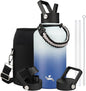 Konokyo 64 oz Insulated Stainless Steel Water Bottle Jug by Konokyo
