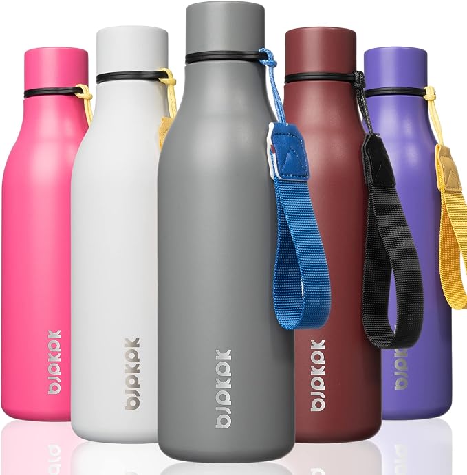 BJPKPK 18oz Insulated Water Bottle, Stainless Steel Bottle by BJPKPK