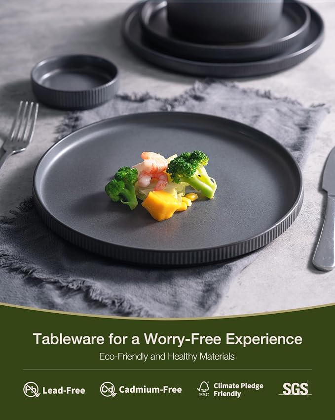 Famiware Star Plates and Bowls Sets, Chip & Scratch Resistant. Microwave & - Image 4