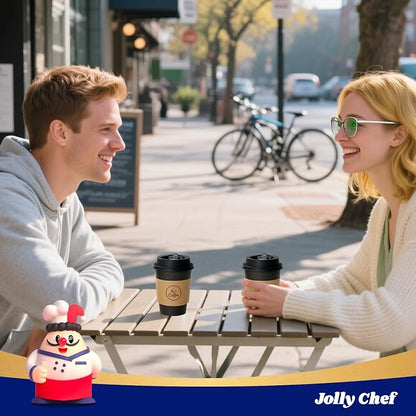 JOLLY CHEF 100 Pack 12 oz Coffee Cups - Image 7
