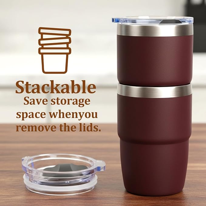 Zenbo 8 oz Stackable Espresso/Coffee Cups - Image 3