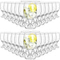 Patelai Set of 30 Water Goblet, 13.5 oz Clear Drinking Glasses Bulk Dishwasher by Patelai