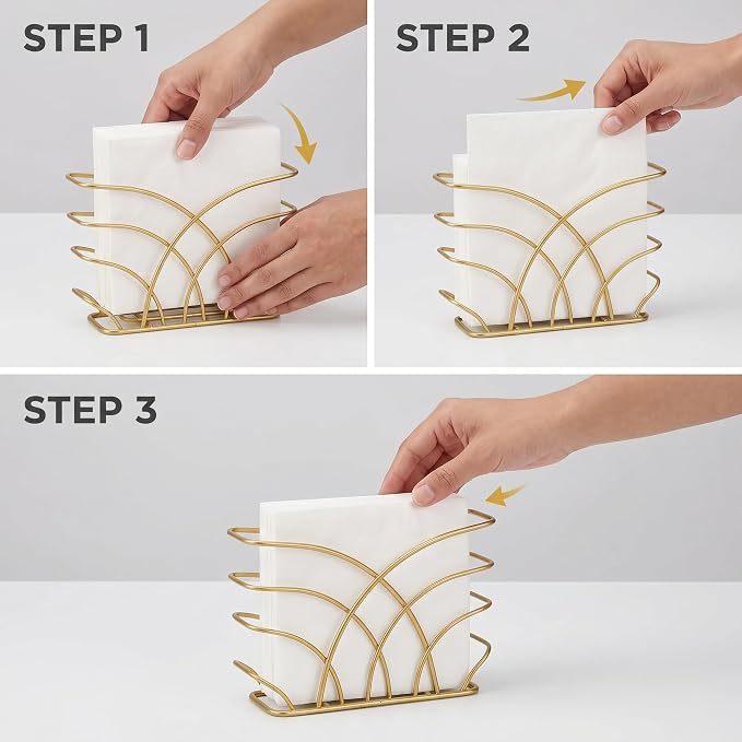Napkin Holder for Table, Lunch Napkins & Table Decor - Image 7