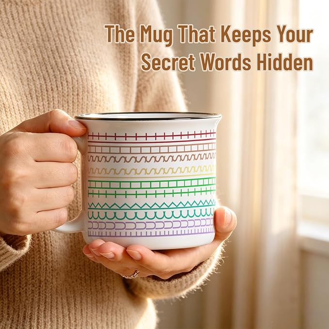 YHRJWN Funny Hidden Message Coffee Mug, 15 Oz Ceramic Sarcastic Novelty Cup - Image 4