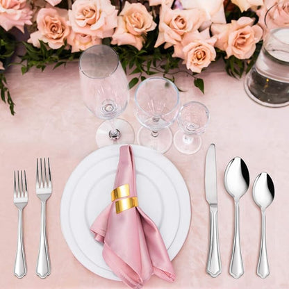 Dinner Forks Set of 6, E-far 7.9 Inch Stainless Steel Forks - Image 7
