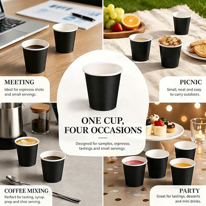 100 Pack 3 oz Disposable Paper Cups, Small Paper Cups - Image 6