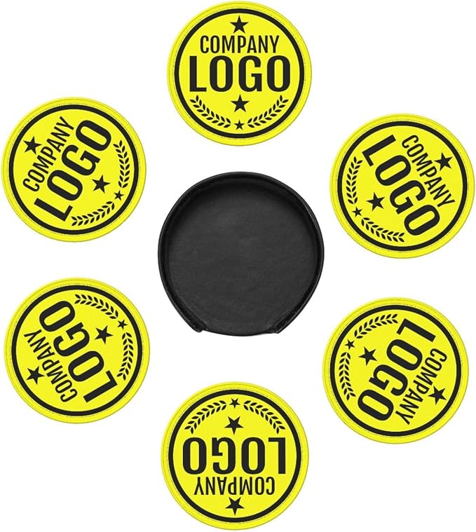 Custom Leather Coasters with Logo - Image 7
