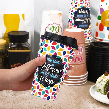 50 Pack 16 oz Disposable Coffee Cups - Image 5