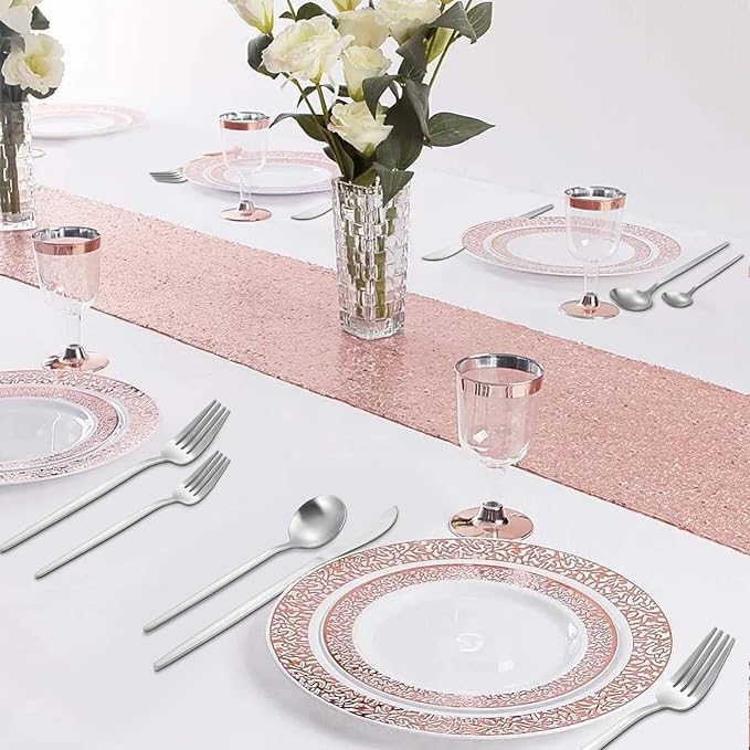 Matte Silverware Set, VANVRO 40-Piece Stainless Steel Flatware Set, Satin - Image 6