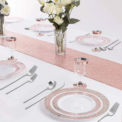 Matte Silverware Set, VANVRO 40-Piece Stainless Steel Flatware Set, Satin - Image 6