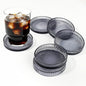6 Pcs Modern Clear Coasters, Crystal Coaster, Glass Coasters | Coasters by zhcoy