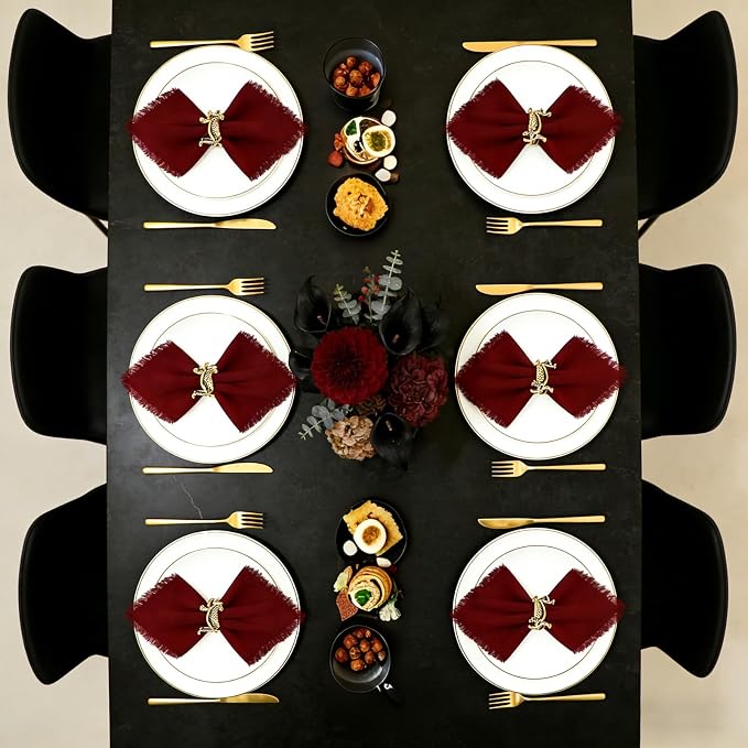 Gold Leopard Napkin Rings Set of 12 Fall Safari Napkin Rings - Image 6