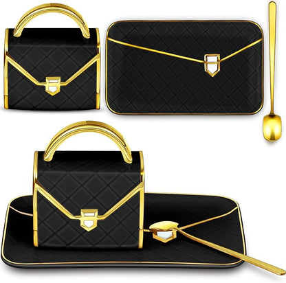 Zubebe 1 Set Coffee Mug Elegant Handbag Shaped Cup Modern Ceramic Purse Mug by Zubebe