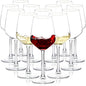 Wine Glasses Set of 12, 12oz Clear Red/White Wine Cup, Long Stem Wine Glasses by SHYRC