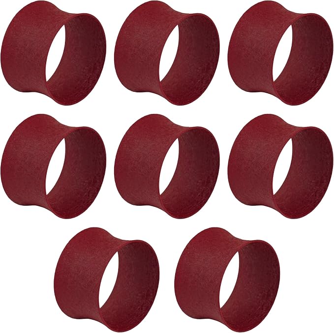 ITOS365 Red Napkin Rings Set of 12, Round Metal Napkin Ring Holder, Napkin - Image 4